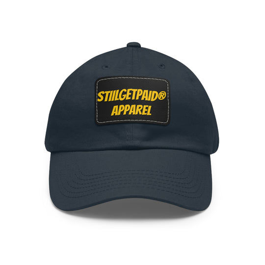 STILLGETPAID APPAREL Dad Hat with Leather Patch