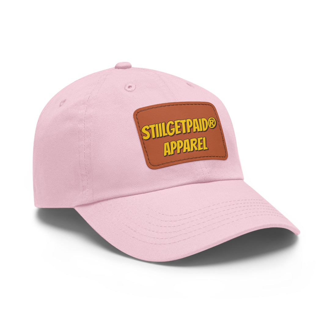 STILLGETPAID APPAREL Dad Hat with Leather Patch