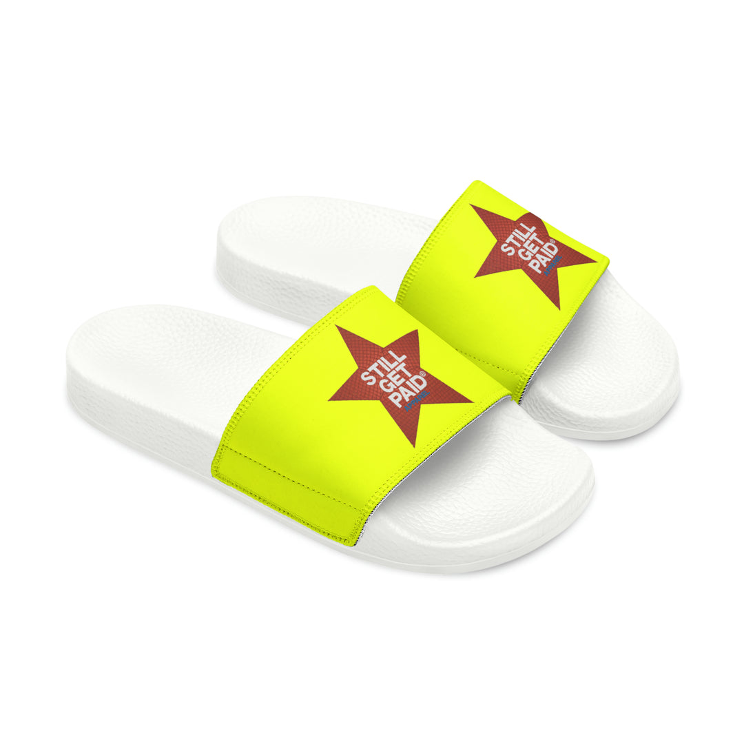 STILLGETPAID APPAREL Women's PU Slide Sandals