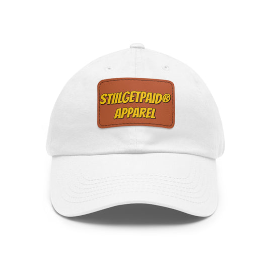 STILLGETPAID APPAREL Dad Hat with Leather Patch