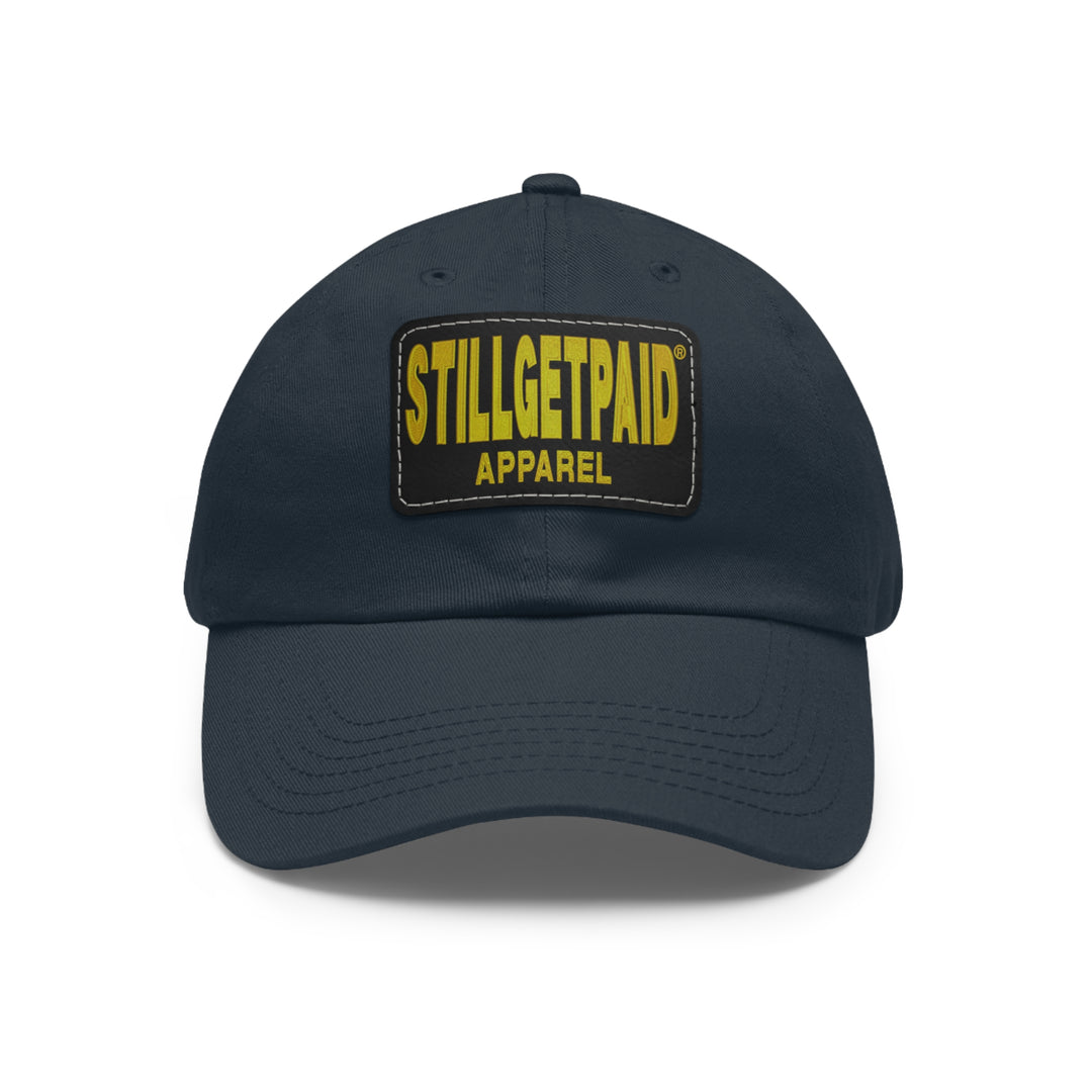 STILLGETPAID APPAREL Dad Hat with Leather Patch