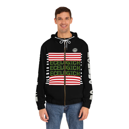 ECELUGICH® Men's Full-Zip Hoodie