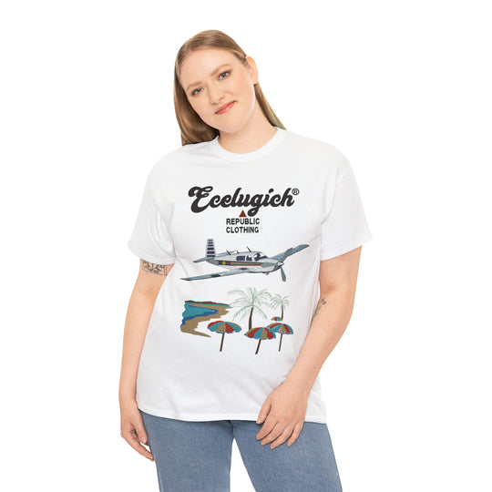 ECELUGICH Unisex Heavy Cotton Tee