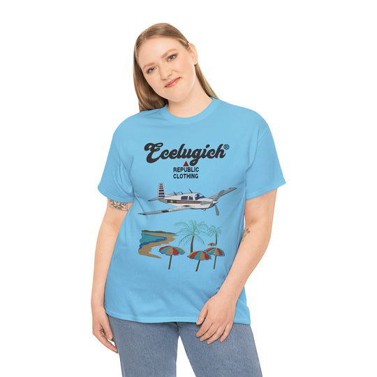 ECELUGICH Unisex Heavy Cotton Tee