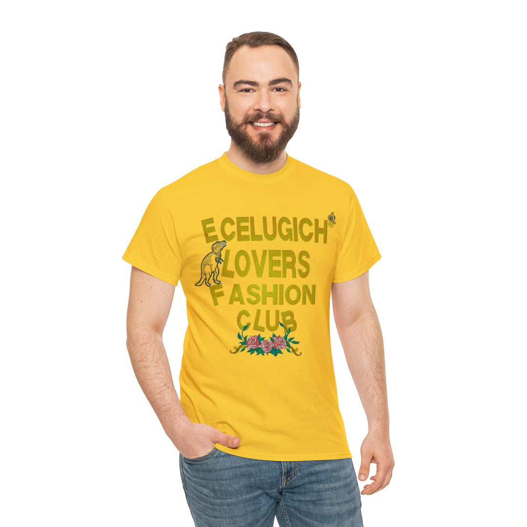 ECELUGICH Unisex Heavy Cotton Tee