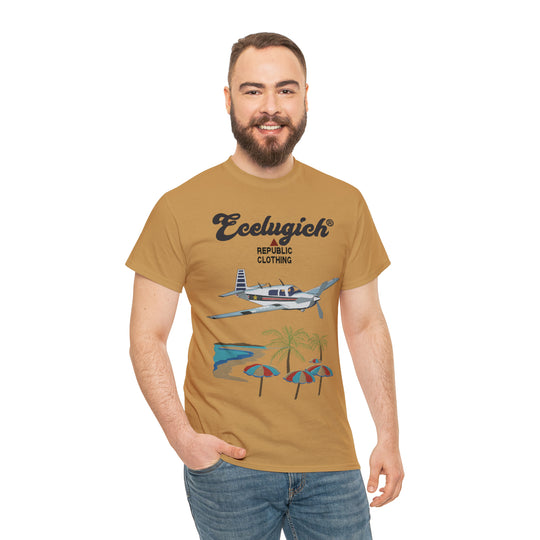 ECELUGICH Unisex Heavy Cotton Tee