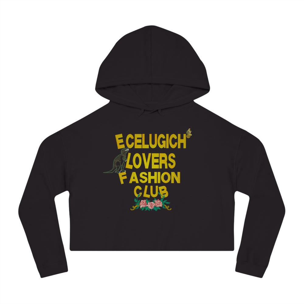 ECELUGICH Women’s Cropped Hooded Sweatshirt