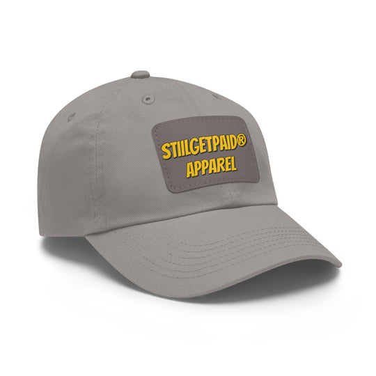 STILLGETPAID APPAREL Dad Hat with Leather Patch