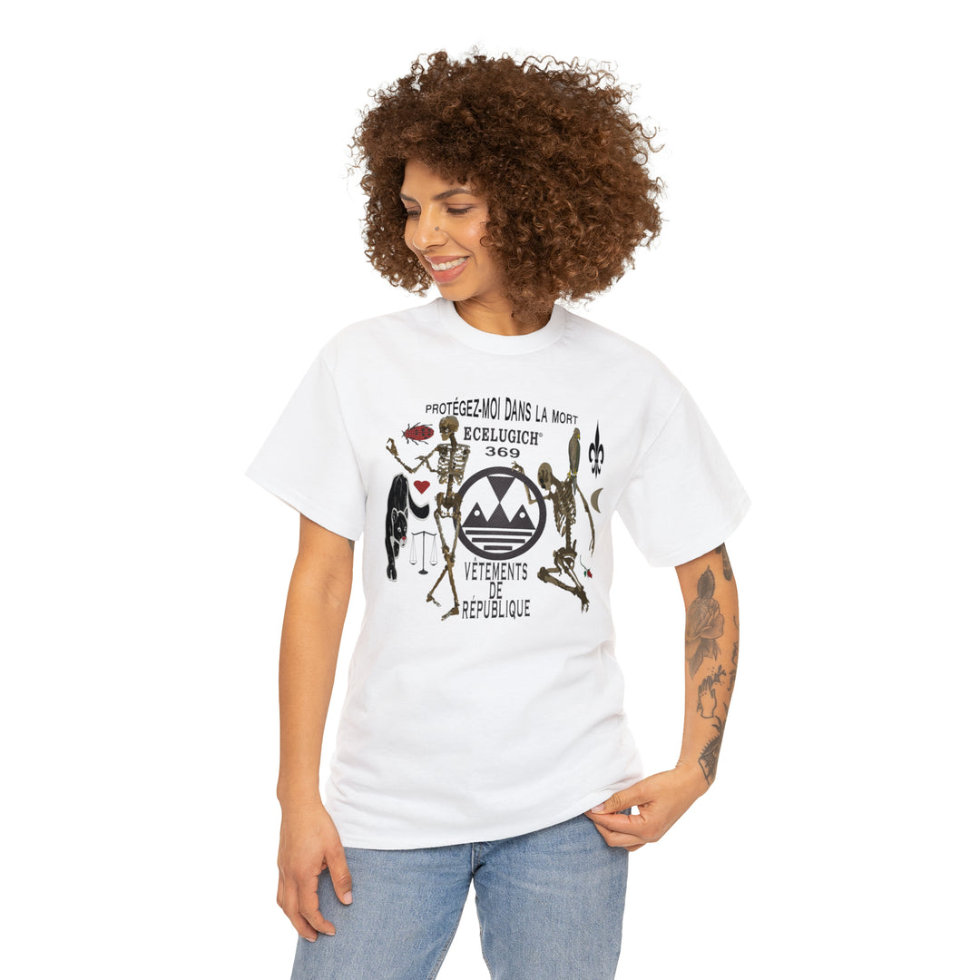 ECELUGICH Unisex Heavy Cotton Tee.