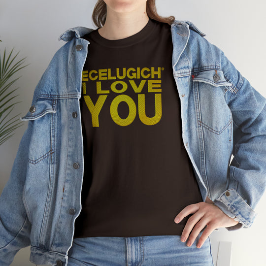 ECELUGICH Unisex Heavy Cotton Tee