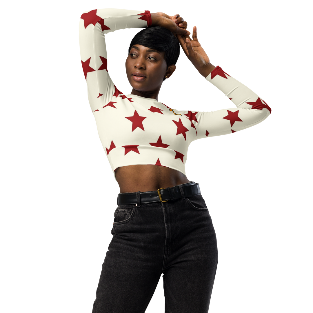 ECELUGICH long-sleeve crop top