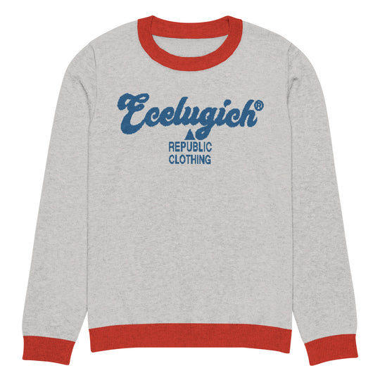 ECELUGICH® Knitted crew neck sweater