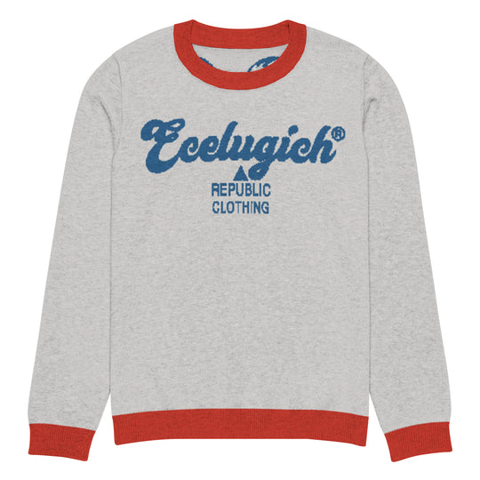 ECELUGICH® Knitted crew neck sweater