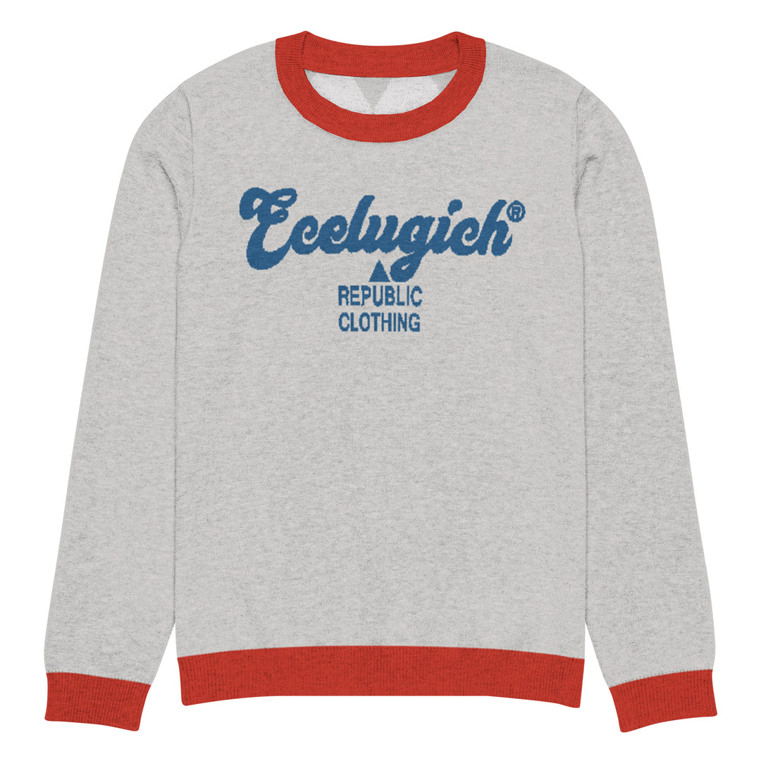 ECELUGICH® Knitted crew neck sweater