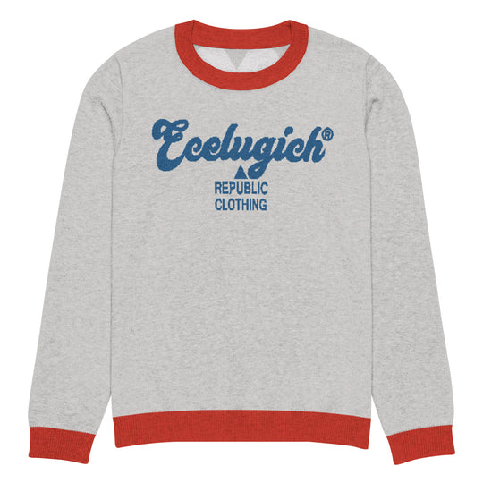 ECELUGICH® Knitted crew neck sweater