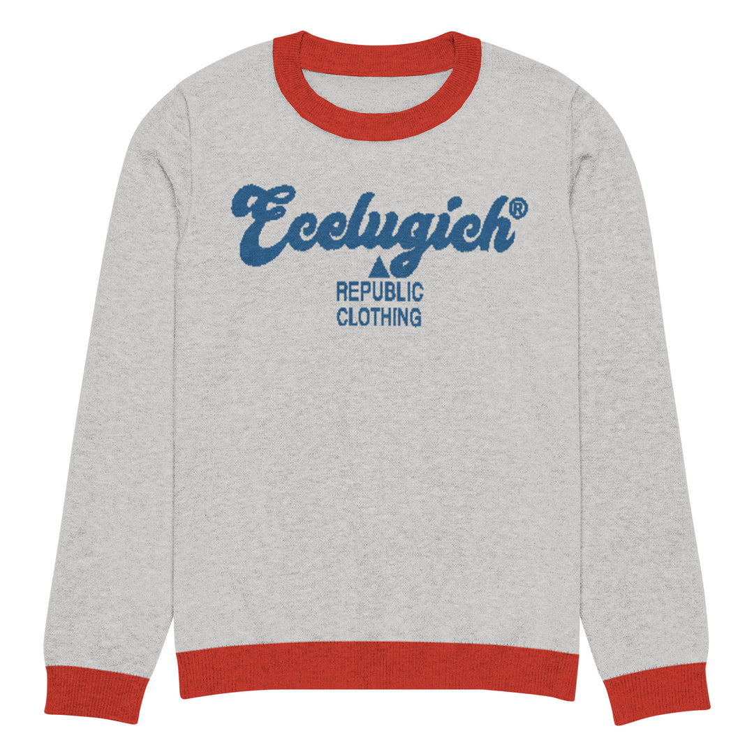 ECELUGICH® Knitted crew neck sweater