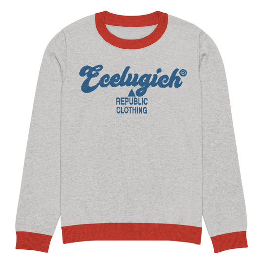 ECELUGICH® Knitted crew neck sweater