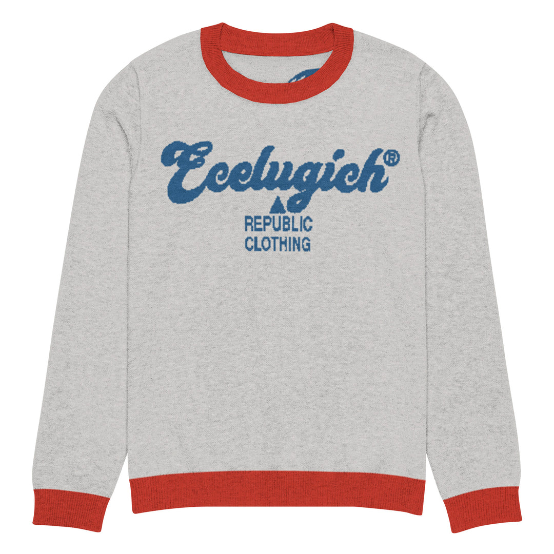 ECELUGICH® Knitted crew neck sweater