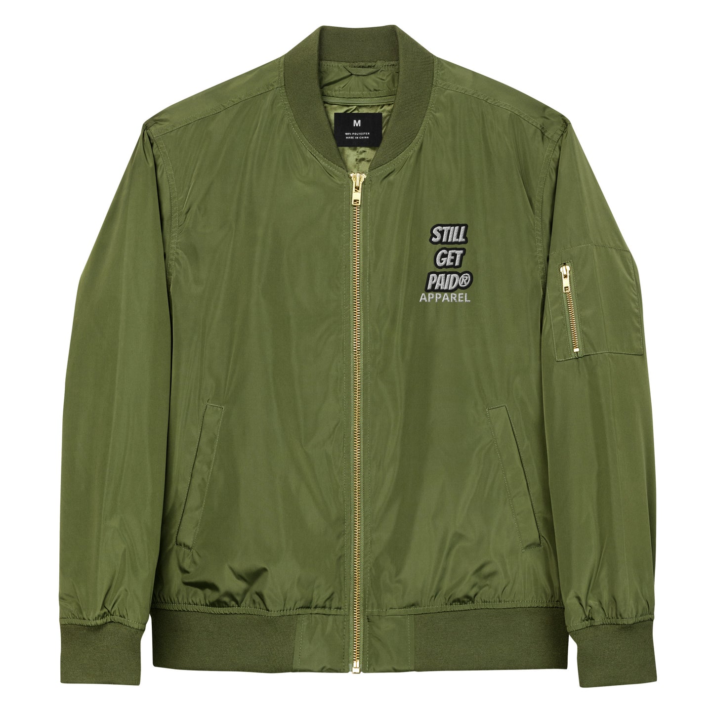 STILLGETPAID APPAREL Premium recycled bomber jacket