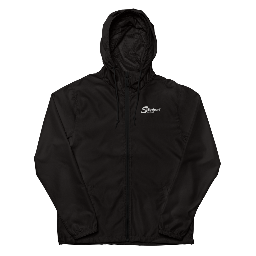 STILLGETPAID APPAREL Unisex lightweight zip up windbreaker