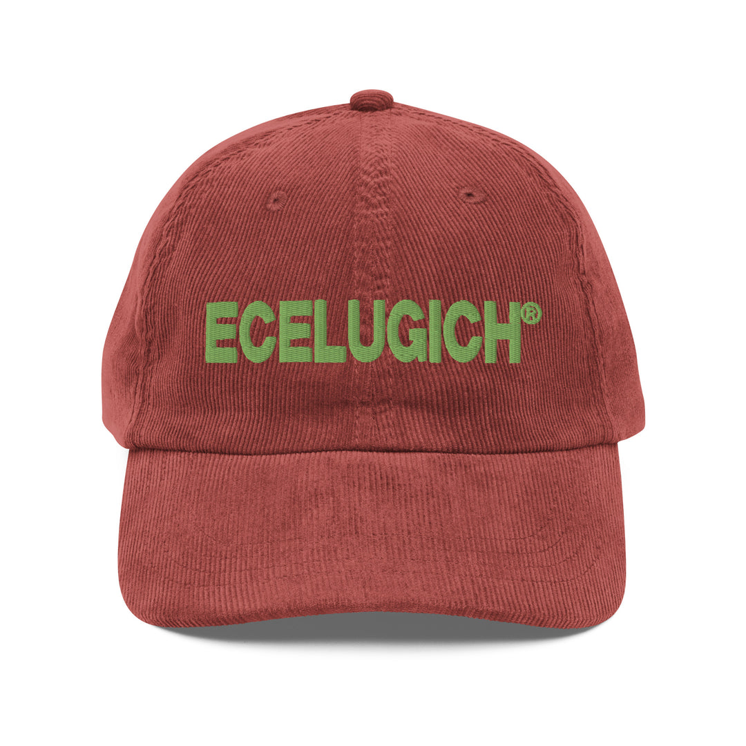 ECELUGICH Vintage corduroy cap