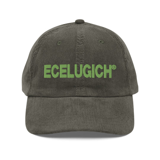 ECELUGICH Vintage corduroy cap