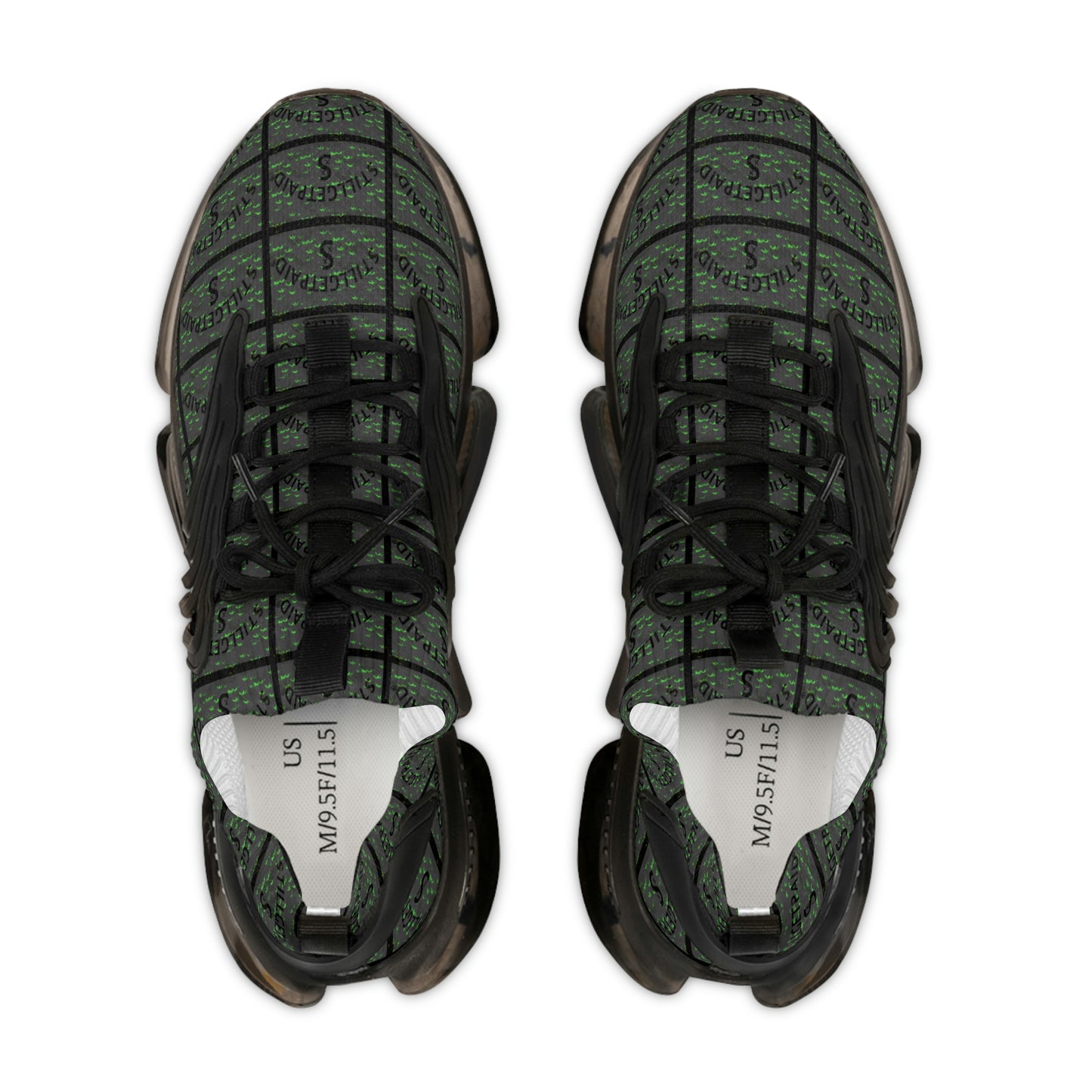 STILLGETPAID® APPAREL GREEN Men's Mesh Sneakers
