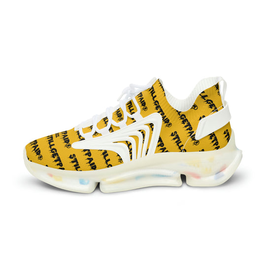 STILLGETPAID® APPAREL YELLOW Men's Mesh Sneakers