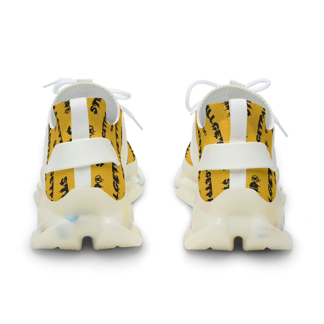 STILLGETPAID® APPAREL YELLOW Men's Mesh Sneakers