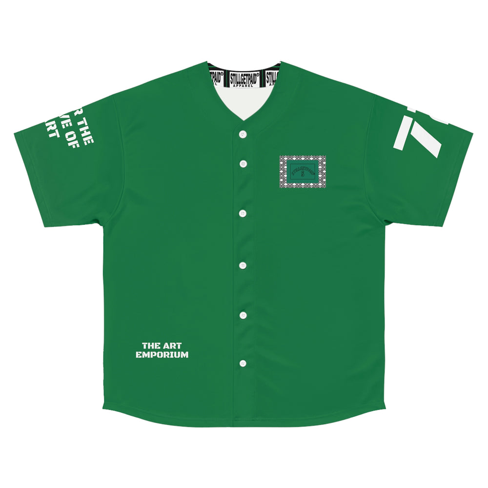 STILLGETPAID® APPAREL green Men's Baseball Jersey