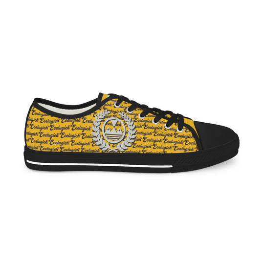 Ecelugich Yellow Men's Low Top Sneakers