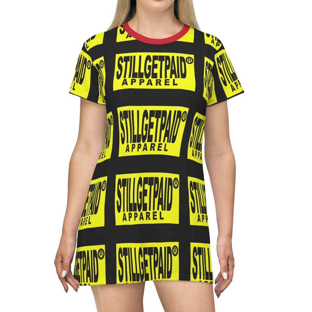 STILLGETPAID® APPAREL All Over Print T-Shirt Dress