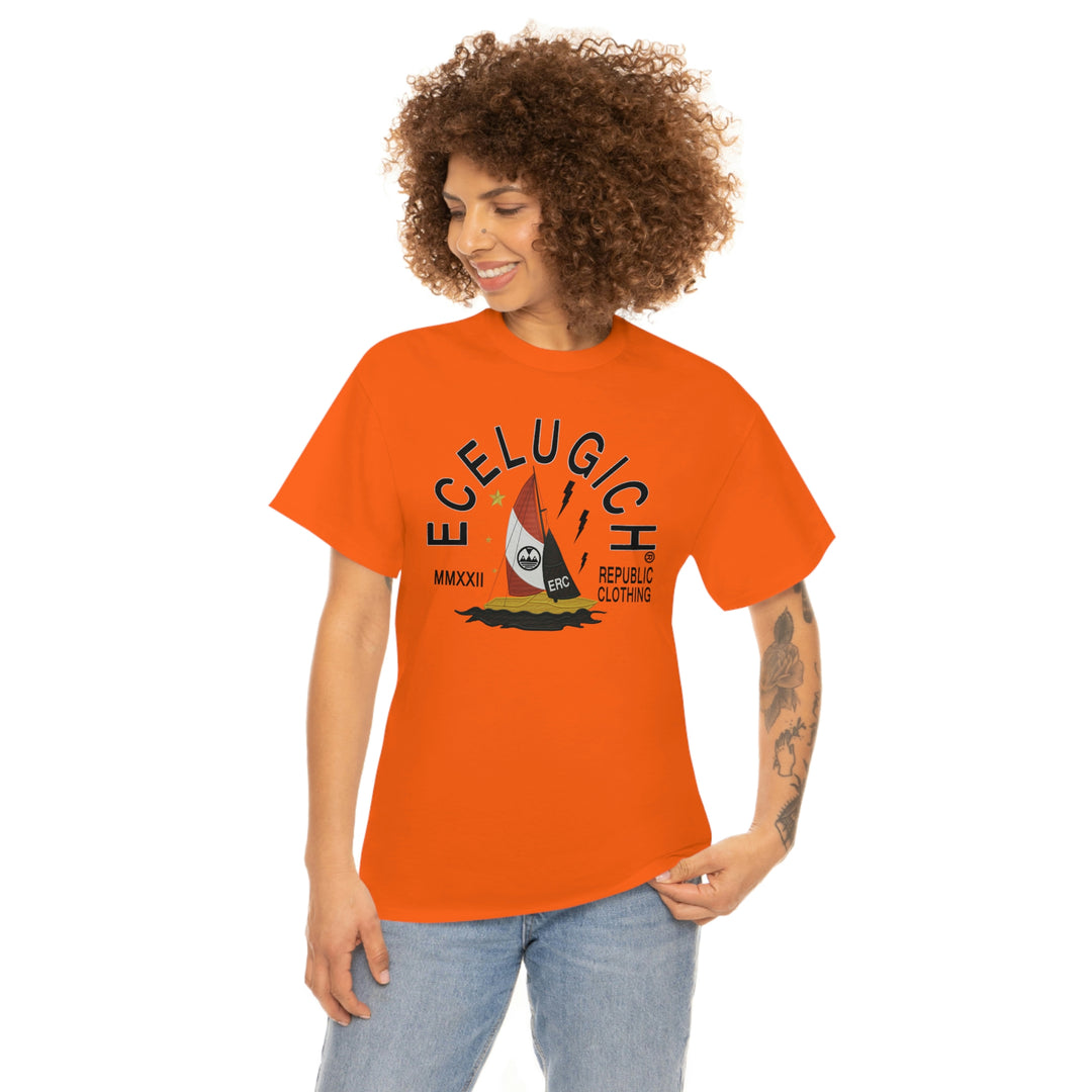 ECELUGICH LOGO Unisex Heavy Cotton Tee