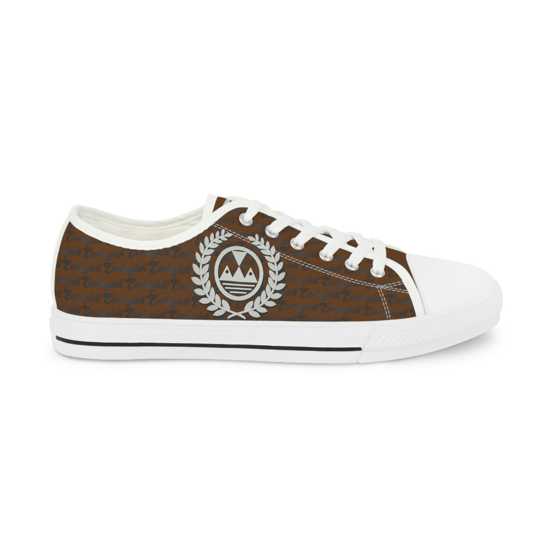 Ecelugich Brown Men's Low Top Sneakers