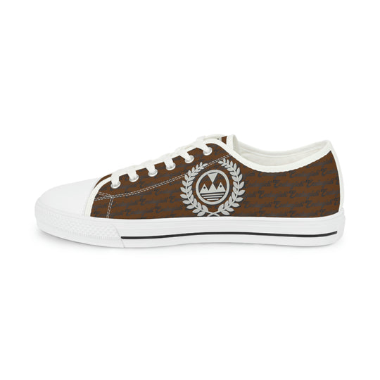 Ecelugich Brown Men's Low Top Sneakers