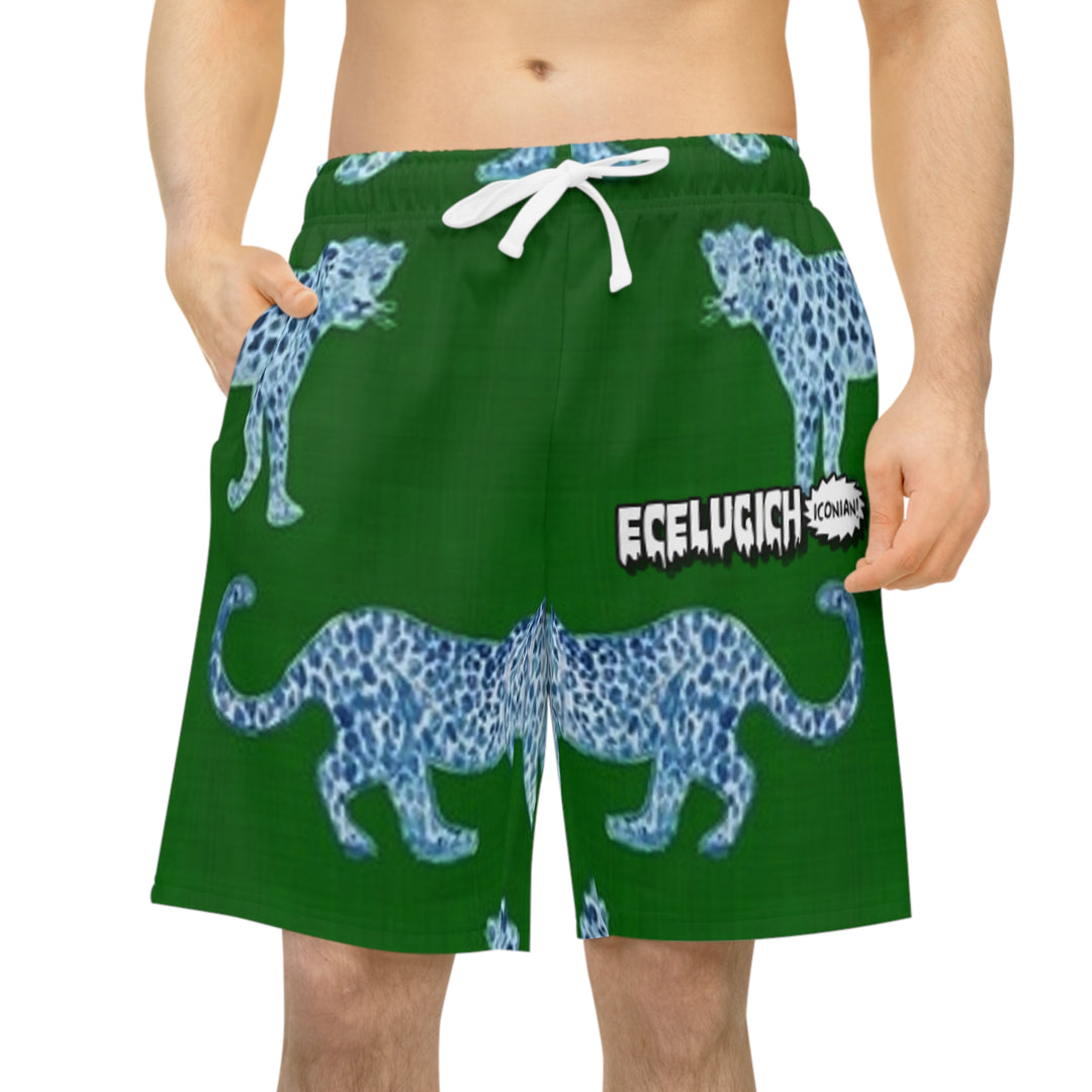 ECELUGICH Athletic Long Shorts