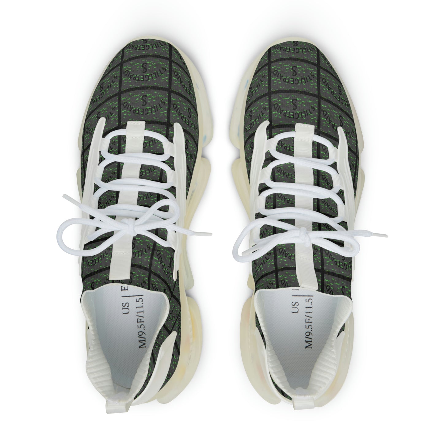 STILLGETPAID® APPAREL GREEN Men's Mesh Sneakers