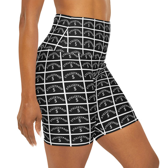 STILL GET PAID APPAREL High Waisted Yoga Shorts