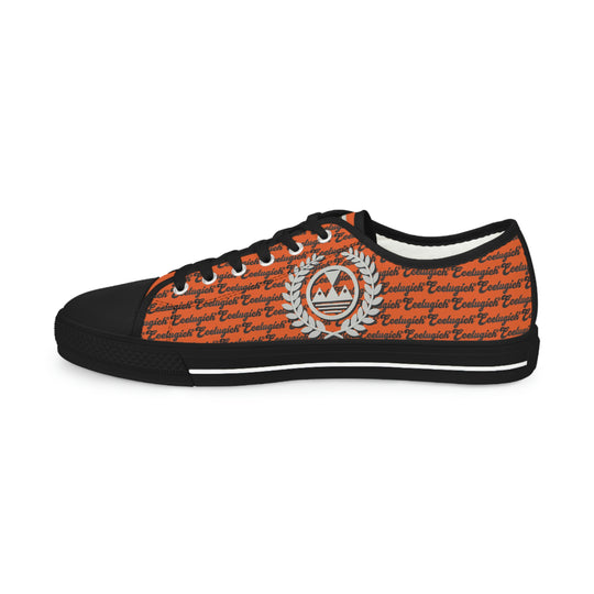 Ecelugich Orange Men's Low Top Sneakers