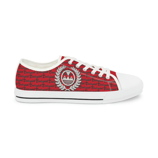 Ecelugich Red Men's Low Top Sneakers