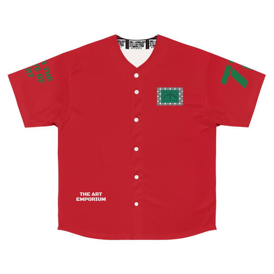 STILLGETPAID® APPAREL Men's RED Baseball Jersey.