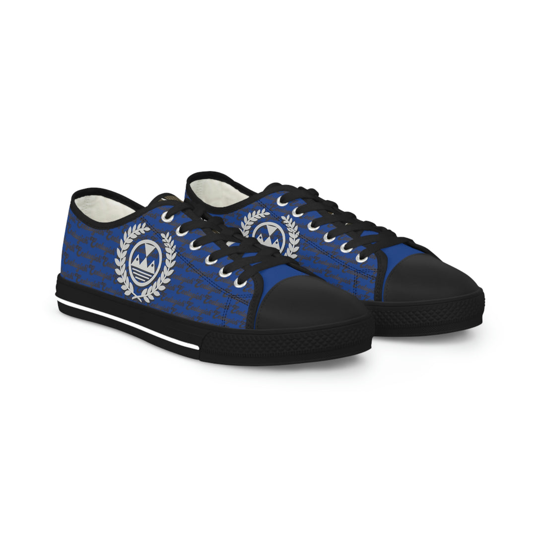 Ecelugich Blue Men's Low Top Sneakers