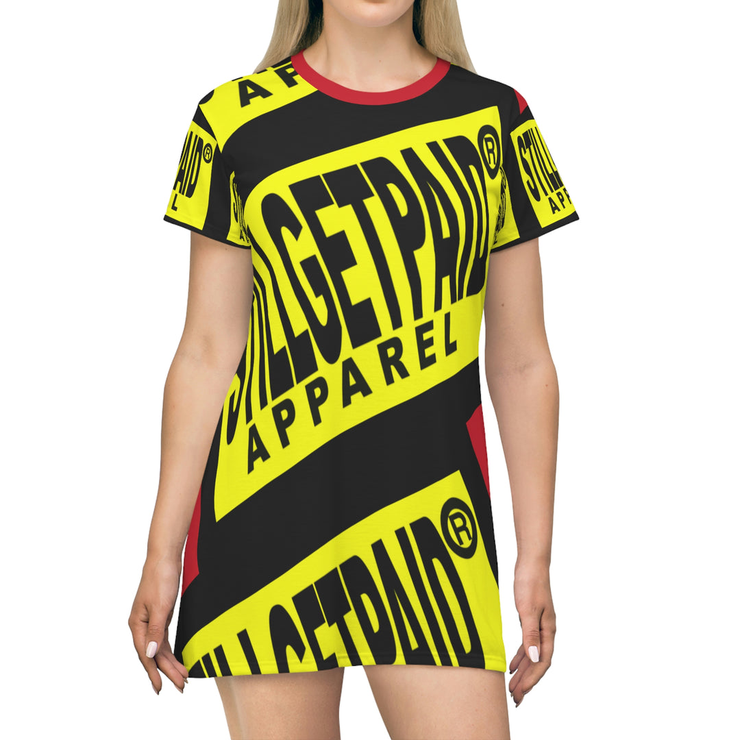 STILLGETPAID® APPAREL All Over Print T-Shirt Dress