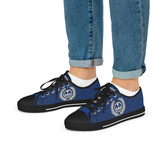 Ecelugich Blue Men's Low Top Sneakers