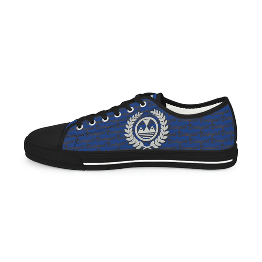 Ecelugich Blue Men's Low Top Sneakers