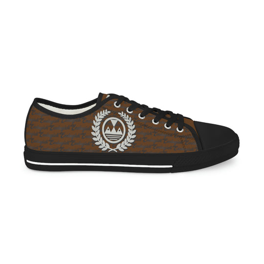 Ecelugich Brown Men's Low Top Sneakers