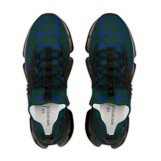 STILLGETPAID® APPAREL  BLUE GREEN Men's Mesh Sneakers