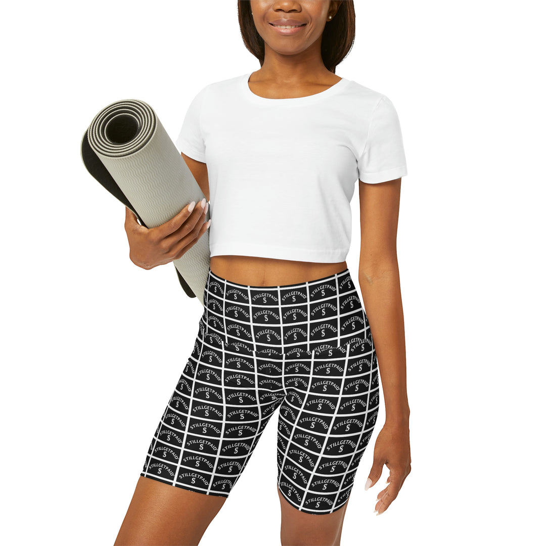 STILL GET PAID APPAREL High Waisted Yoga Shorts