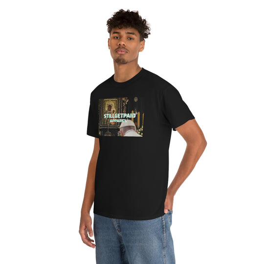 STILLGETPAID® APPAREL  BLACK MADONNA AND CHILD JC Unisex Heavy Cotton Tee