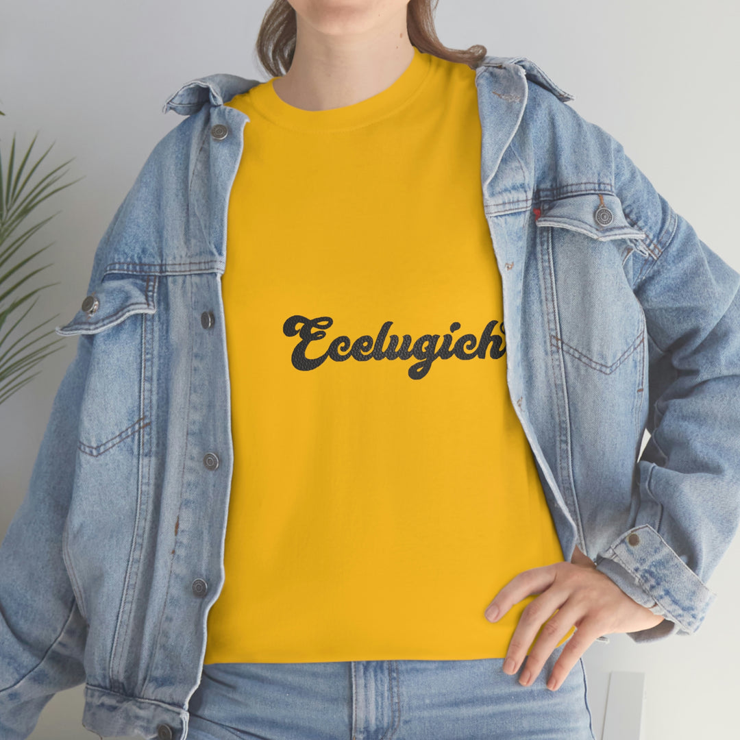 ECELUGICH LOGO Unisex Heavy Cotton Tee